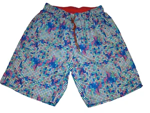 Bugatchi Mens Size Medium Geometric Dot Mesh Lined Pockets Swim Trunks - Picture 1 of 8