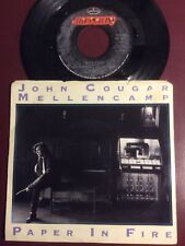 John Mellencamp 7” Vinyl 45 Paper In Fire (Rare) Never 1989 Mercury LP Jubilee