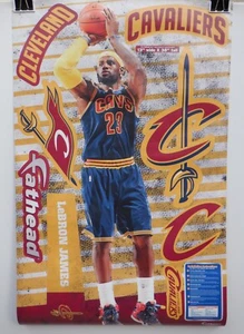LeBron James Fathead JR Cleveland Cavaliers Vinyl Decal - Read Sizing - Picture 1 of 6