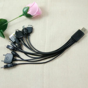 10 in 1 Multifunctional Charger USB Cables for Samsung LG Data Ca JwP KTZMAU JW - Zdjęcie 1 z 8