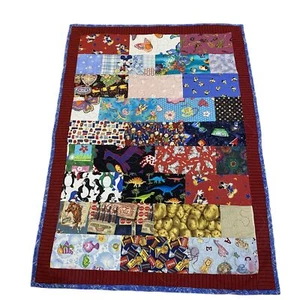 Patched Quilt Baby Blanket by Made by Hummingbird Quilters 34" x 47 1/2" - Picture 1 of 11