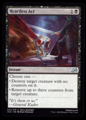 (x4) Heartless Act 091/274 Playset Non Foil Uncommon Ikoria MTG NM - Image 1 of 2