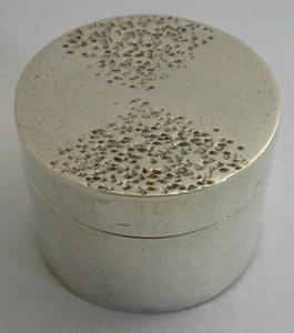 QUALITY MID CENTURY MODERN GRAHAM CRIMMINS STERLING SILVER BOX 1978 HEAVY 74g - Picture 1 of 6