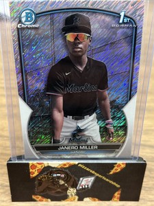 2023 Bowman Chrome Shimmer Janero Miller Miami Marlins #BCP-184