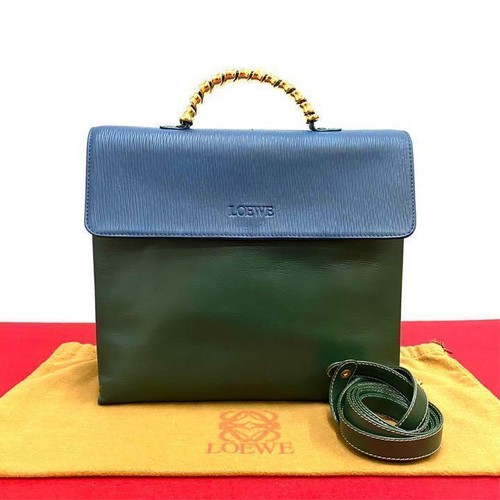 Borsa donna vintage Loewe Loebellaskes manico torsione 2 vie spalla edizione limitata