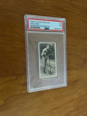 SELDOM SEEN  1935 J.A. Pattreiouex #32 JOE LOUIS ROOKIE CARD PSA 7 SMALL VERSION - Image 1 of 2
