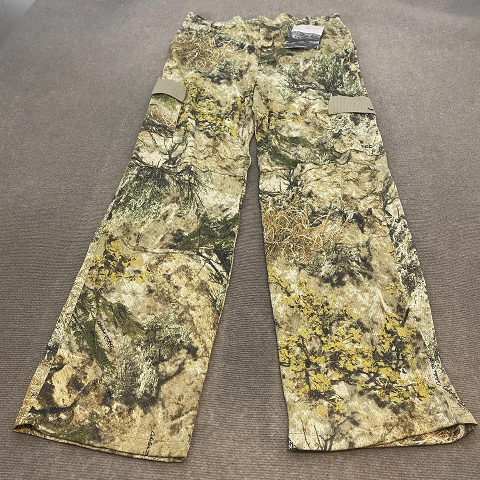 Cabela's Supertec Medalist Pants Mens XXL Camo Cargo Vented Nylon 36" Inseam - Image 1 of 4