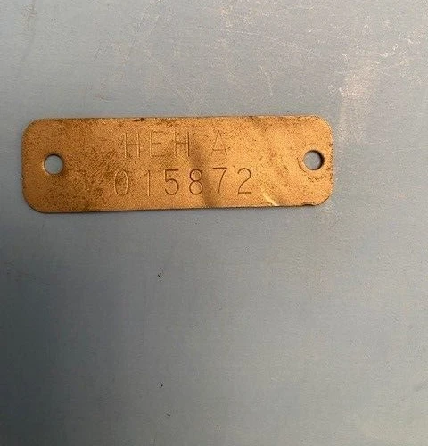 Ford Mustang 1964 4 velocidades cargador superior transmisión etiqueta de identificación original 260 Fomoco Foto 1 de 1