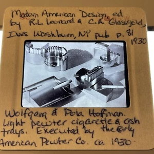 Wolfgang & Pola Hoffman Cigarette & Ash Tray 1930 Vintage Photo 35mm Slide USAR3 - Picture 1 of 3