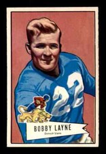 1952 Bowman Small #78 Bobby Layne - EX-MT
