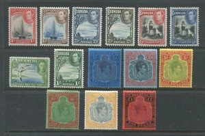 Bermuda KGVI complete set to the £1 mint o.g. hinged - Picture 1 of 1