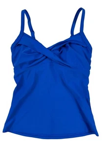 Athleta Twist Up Underwire Convertible Tankini Top Caspian Blue 32D/32DD Swim - Picture 1 of 7