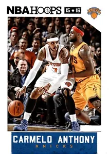 2015-16 Hoops #97 Carmelo Anthony with LeBron James - Picture 1 of 2