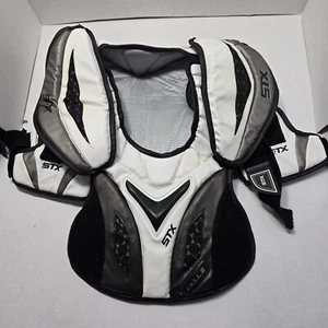 STX Cell II Lacrosse Black & White Schulterpolster Größe L - Bild 1 von 10