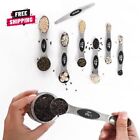 Magnetic Measuring Spoons Set Stainless Steel with Leveler Stackable Metal Table