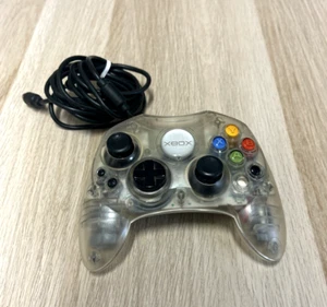 Pad Microsoft Xbox Classic Crystal Controller | Joystick Originale Trasparente - Foto 1 di 13