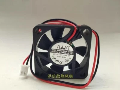 ADDA 4010 AD0412MB-G70 DC12V 0.08A 40*10MM 2-Pin Ball Cooling Fan - Image 1 of 4