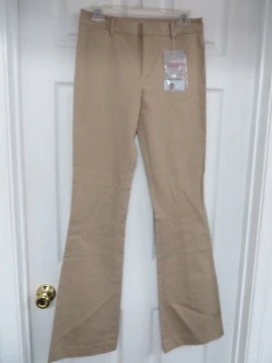 Pantalones tostados de gabardina de algodón elástico PRADA NUEVOS CON ETIQUETAS 40/4 precio de venta sugerido por el fabricante $415 Foto 1 de 4