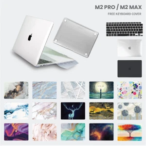 For MacBook Pro 16" Inch 2023 M2 A2780 Clear Pattern Matte Case + Keyboard Cover - Picture 1 of 46