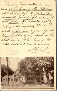 Postcard America House My County Tis of Thee Song History Andover MA Patriotic - Picture 1 of 3