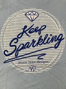 Jessie Lynn Design 'Keep Sparkling' Women's T-Shirt textured NEW - Picture 1 of 6