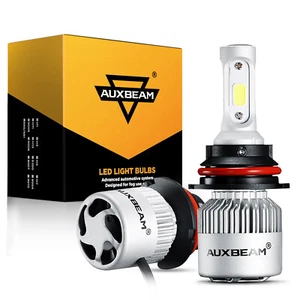 AUXBEAM 9007 LED Headlight Bulbs Kit for Nissan Xterra 2005-2015 High Low Beam - Picture 1 of 12