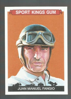 JUAN MANUEL FANGIO  2023 Sportkings Error Wrong Back ( Larry Bird HOF ) Rare - Image 1 of 2