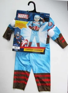 Marvel CAPITÁN AMÉRICA Disfraz Halloween Talla 2T Niño NUEVO NUEVO CON ETIQUETAS 2024 - Imagen 1 de 2