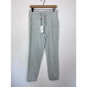Halston Studio Jogger Pants XS Heather Gray Drawstring Waist Tapered Lounge NWT - Picture 1 of 7