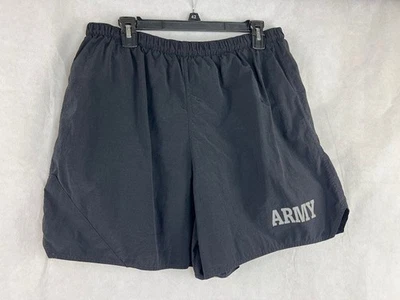 US ARMY Gym Shorts Mens Black Training Reflective Running PT Work Out XXL - Image 1 of 2