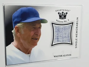 Walter Alston 2021 Sportkings Single Memorabilia Game Worn Patch Relic #SM-WA - Picture 1 of 3