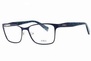 FURLA VU4350 0514 Eyeglasses Silver Blue Frame 54mm - Picture 1 of 4