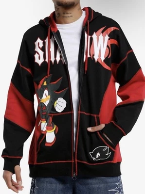 Толстовка с капюшоном Sonic The Hedgehog Shadow цветной блок на молнии размер средний M - Изображение 1 из 4