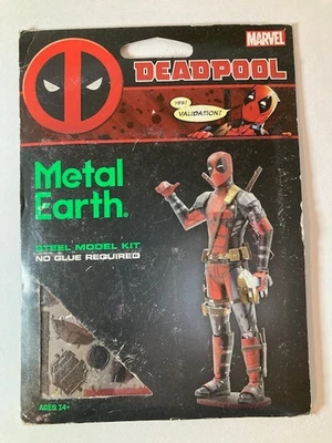 Metal Earth Marvel Deadpool Steel Model Kit 3D Puzzle No Glue Needed New - Image 1 of 2