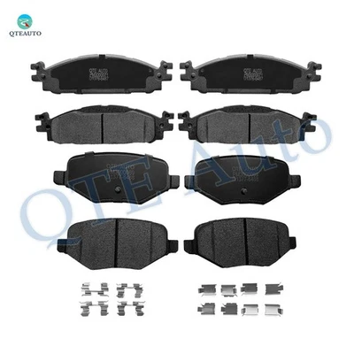 Set of 8 Front-Rear Ceramic Brake Pad Kit For 2010-2019 Lincoln MKT - Image 1 of 4