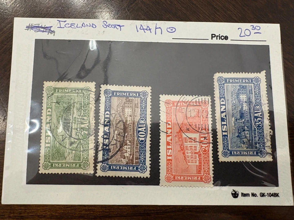 Iceland Scott 144 - 147 Used - Image 1 of 1
