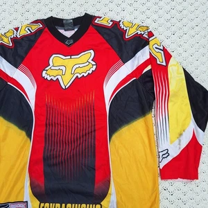 Vintage Fox Racing Motocross MX Trikot Herren rot 90er Y2K Motorradfahren - XL - Bild 1 von 12