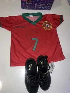 Niño Cristiano Ronaldo #7 Portugal Jersey Talla 2 Plus F50 Pro FG J Botines Talla 10.5K - Imagen 1 de 24