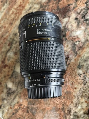 Nikon Nikkor AF Macro 35-135mm f/3.5-4.5 Zoom Lens Nice Shape Tested - Image 1 of 4