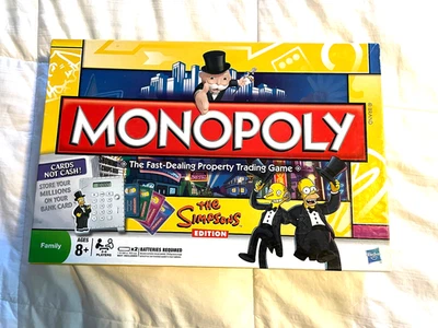 Monopoly The Simpsons Edition COMPLETE Board Game Electronic Banking 2009 - Image 1 of 4