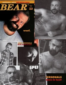 BEAR MAGAZINE 52 HAIRY HUNKS BIG & MUSCLE MEN LOTS OF MODELS COMBINED SHIP - Picture 1 of 1
