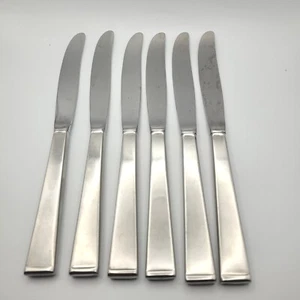Cuchillos de cena International de acero inoxidable Lyon nuevos con encanto satinado, juego de 6 - Imagen 1 de 9