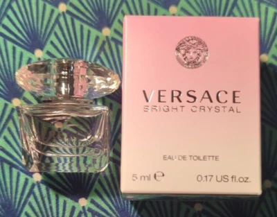 Versace Bright Crystal eau de toilette .17 oz tamaño de viaje (botella dab-on) Foto 1 de 2