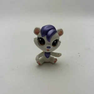LITTLEST PETSHOP LPS #PC27 HASBRO OSO BERRY LIVELY BLANCO MALVA OJOS MARRÓN - Imagen 1 de 4