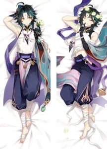 Genshin Impact Xiao Hugging Body Pillow Cover Case-2 sides/ 2 pictures FAST SHIP - Picture 1 of 9