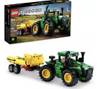 LEGO TECHNIC (42136) John Deere 9620R 4WD Tractor - 390 pcs - Dump Trailer New