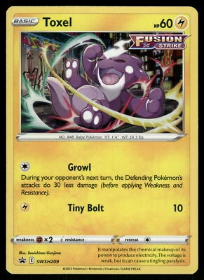 Toxel SWSH209 SWSH: Sword & Shield Promo Cards Pokemon Card - Image 1 of 2