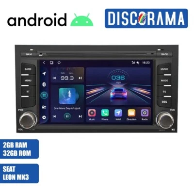 AUTORADIO ANDROID SEAT LEON MK3 2012-2020 STEREO AUTO TOUCH 7" WIFI NAVI GPS - Immagine 1 di 4