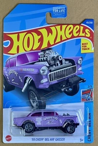 New! 2022 Hot Wheels 1:64 Chevy Bel Air '55 Chevy Bel-Air Gasser (Purple) HCW89 - Picture 1 of 11