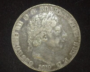 GREAT BRITAIN 1819-LIX SILVER CROWN KM675 EXTREMELY FINE ~S27 - Picture 1 of 2